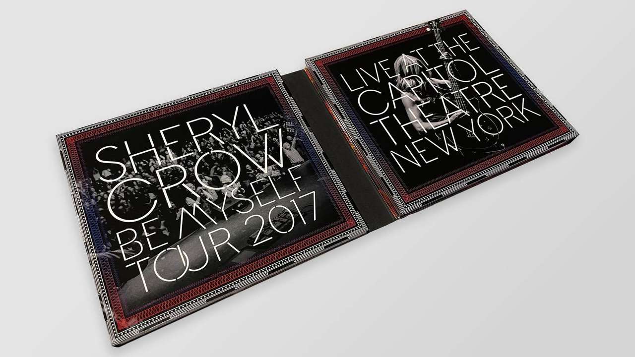 Sheryl Crow DVD package open gatefold, tour title and venue pages