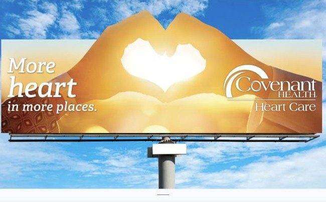 Covenant Health Heart campaign, hands forming a heart