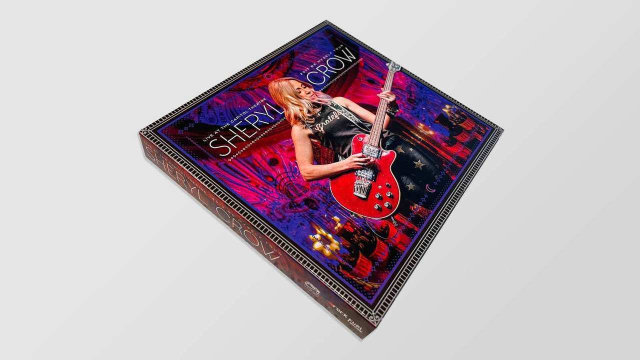 Sheryl Crow Live at the Capitol Theatre DVD package, angled box shot
