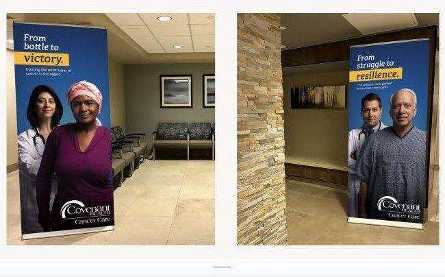 Covenant Health Oncology campaign in-facility banners