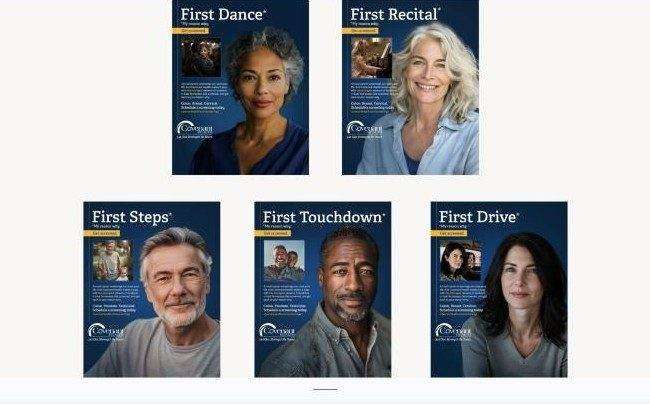 Covenant Health Screenings campaign photography collage