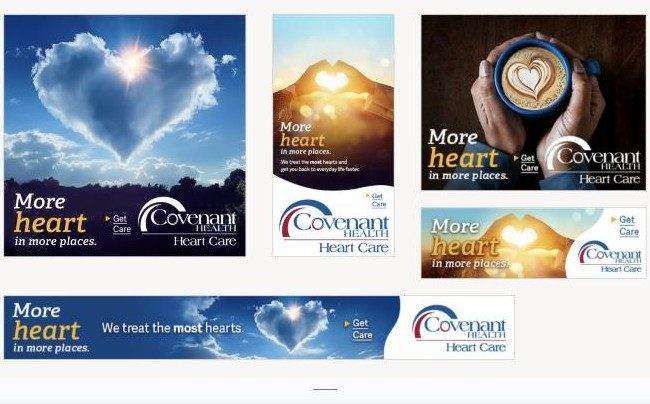Covenant Health Heart campaign banner collage